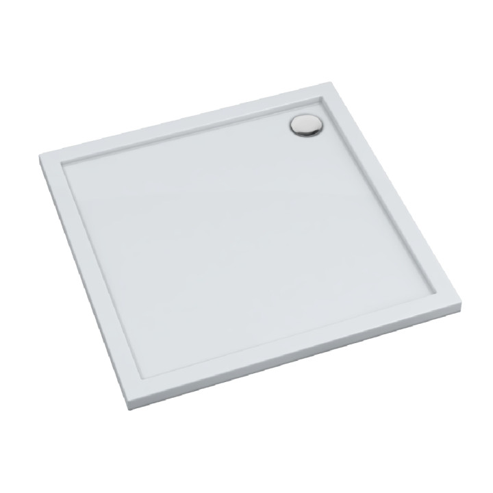 Schedline Brodzik kompozytowy Stabilsound Plus® Estima 90x90xx4,5 cm, kwadratowy, Gwarancja 15 lat